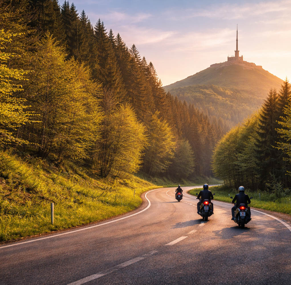 En route pour le Puy-De-Dôme